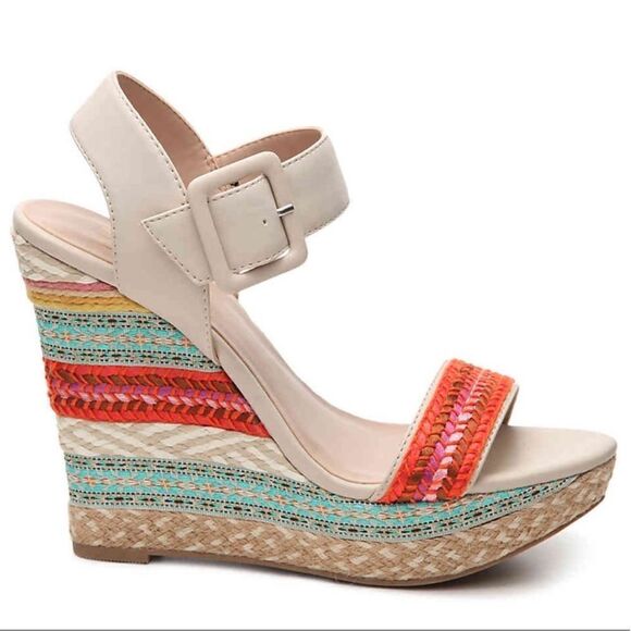 Mix No. 6 - Jordie Platform Wedge Heel Size 8.5.  B60 - Picture 1 of 10
